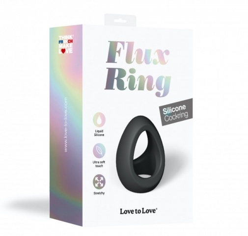 Love to Love - Flux Ring 陰莖環 - 黑色 照片
