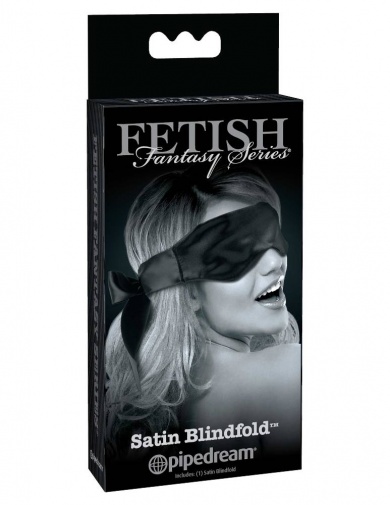 Fetish Fantasy - 緞面眼罩 - 黑色 照片