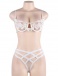 Ohyeah - Embroidery Underwire Set - White - M photo-6