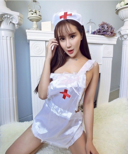 SB - 護士圍裙裝 FS011 - 白色 照片