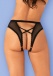 Obsessive - Mauress Crotchless Panties - Black - L/XL photo-6