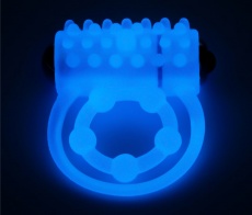 Lovetoy - Lumino Play Vibro Double Ring - Blue photo