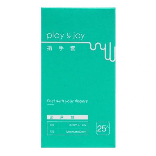 Play & Joy - 透明质酸指套 25 片装 照片