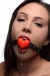 Frisky - Heart Beat Silicone Mouth Gag - Red photo-5