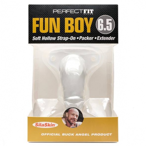 Perfect Fit - Fun Boy 空心穿戴式阴茎增大套 16.5cm - 透明 照片
