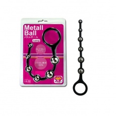 Mode Design - Metal Ball Long Beads - Black photo