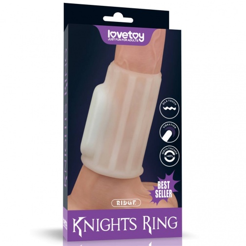 Lovetoy - Knights Ridge Vibro Ring - White photo