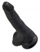 King Cock - 6″ Cock With Balls - Black photo-4