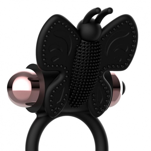 Coquette - Butterfly Vibro Ring - Black photo