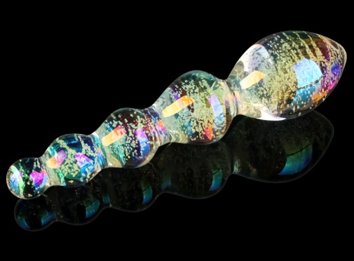 Lovetoy - Tantalizing Orbs Glow Glass Dildo - Clear photo