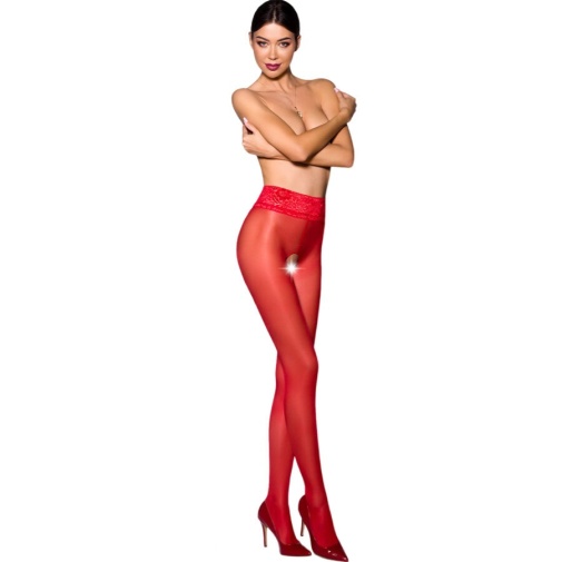 Passion - Tiopen 008 Pantyhose - Red - 3/4 photo