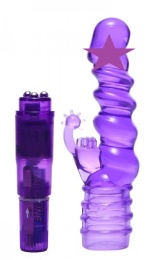 Trinity Vibes - Royal Rocket 扭紋兔子按摩棒 - 紫色 照片