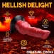 Creature Cocks - Hell-Hound Dildo - Red photo-9