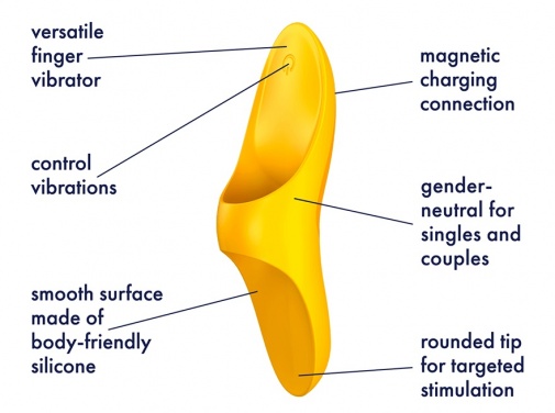 Satisfyer - Teaser Finger Vibrator - Yellow photo