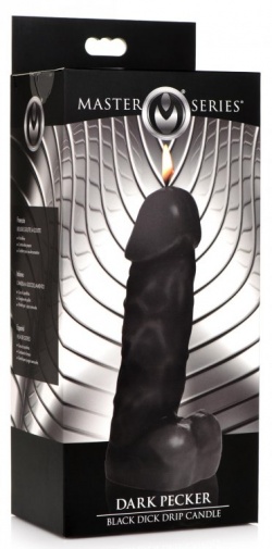 Master Series - Passion Pecker Dick Drip Candle - Black photo