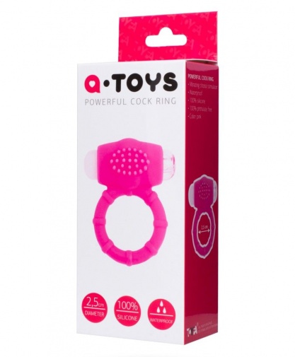 A-Toys - Powerful Cock Vibro Ring - Pink photo