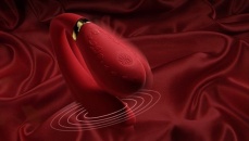 Zalo - Fanfan Couple Vibrator - Bright Red photo