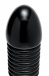 Master Series - Enormass Ribbed Plug with Suction Base - Black photo-3