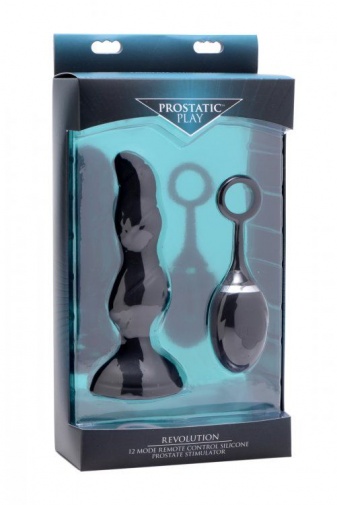 Prostatic Play - Revolution 12模式矽膠前列腺刺激器 - 黑色 照片