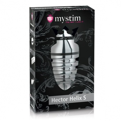 Mystim - Hector Helix Electro Butt Plug S - Silver photo