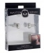 Master Series - Twisted Magnetic Nipple Clamps - Silver photo-4