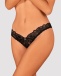 Obsessive - Donna Dream Crotchless Thong - Black - XS/S photo-5