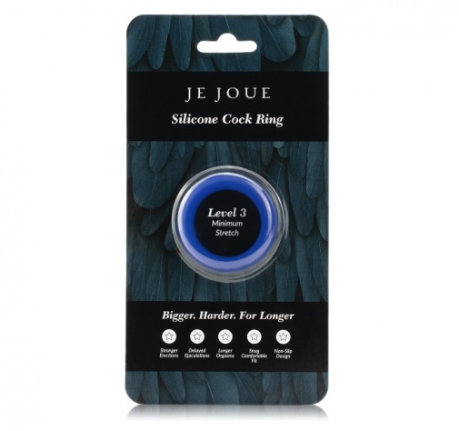 Je Joue - 矽膠陰莖環 - 最小彈力 - 藍色 照片