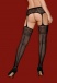 Obsessive - S225 Garter Stockings - Black - S/M/L photo-4