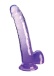 King Cock - 9" 透明假阳具连睾丸 - 紫色 照片