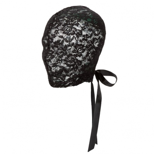 CEN - 蕾絲頭套連絲帶 - 黑色 照片