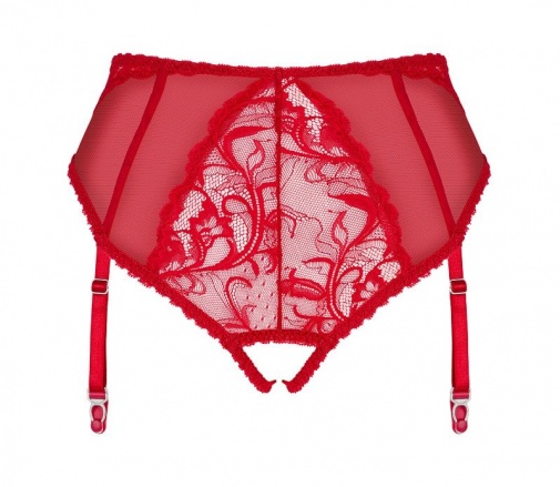 Obsessive - Dagmarie Garter Panties - Red - M/L photo