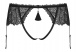 Obsessive - Romanesa Garter Belt - Black - S/M photo-8