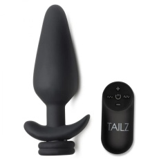 Tailz - Snap-On Vibro Anal Plug XL - Black photo
