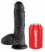 King Cock - 8″ Cock With Balls - Black photo-6