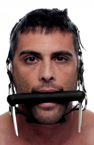 Master Series - Steed Silicone Bit & Bridle Head Harness - Black photo