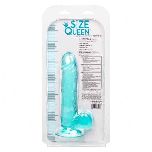CEN - Size Queen 6" 仿真阳具 - 蓝色 照片