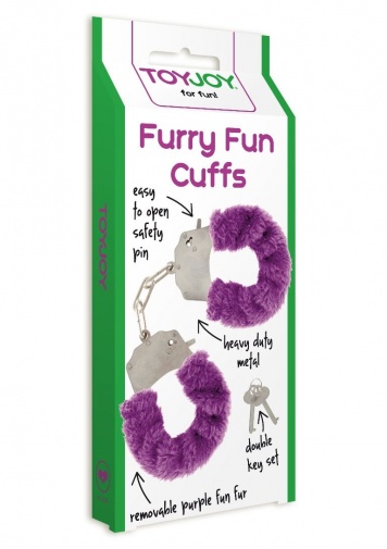 ToyJoy - Furry Fun Cuffs - Purple photo