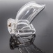 FAAK - Long Dolphin Chastity Cage - Clear photo-3