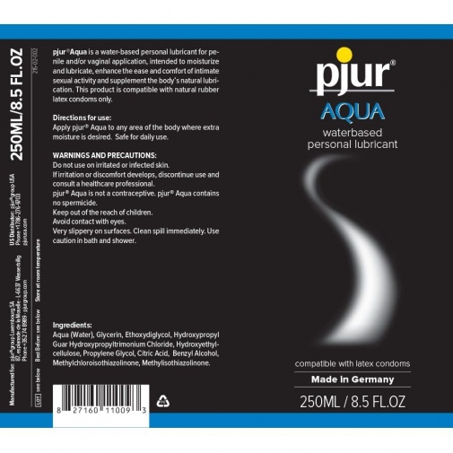 Pjur -  水溶性润滑剂 - 250毫升 照片