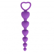 MT - Silicone Anal Beads 185x30mm - Purple photo