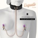 Coquette - Chic Desire Collar w Nipples Clamps - Black photo-7