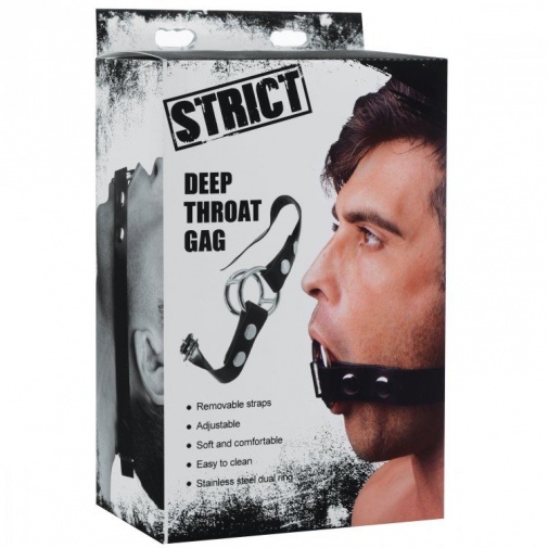 Strict - 二重深喉開口器 - 黑色 照片