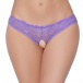 STM - Back Open Crotch Panty - Purple - M photo-2