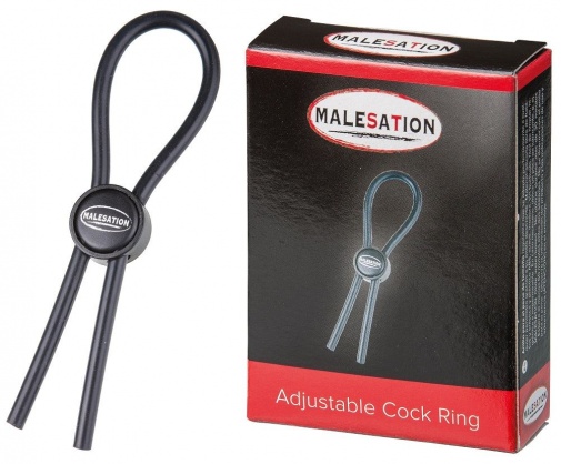 Malesation - 可調式陰莖環 - 黑色 照片
