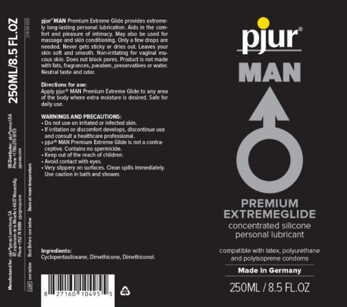Pjur - 男子矽胶润滑剂250毫升 照片