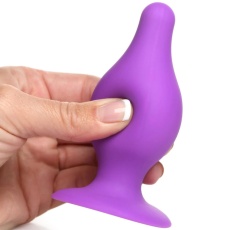 Squeeze-It - 錐形後庭塞 中碼 - 紫色 照片