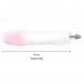 MT - Anal Plug S-size with Artificial wool tail - White/Baby Rose photo-3