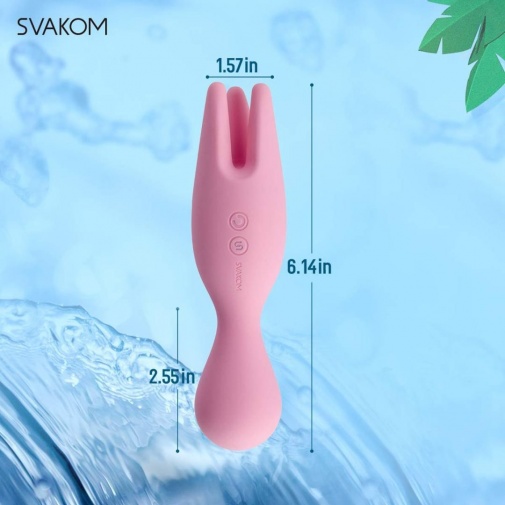 SVAKOM - Nymph 刺激器 - 粉紅色 照片