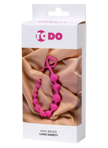 ToDo - 愛心肛門拉珠 - 粉紅色 照片