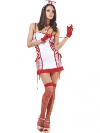 Le Frivole - Erotic Nurse Costume - White/Red - M/L photo